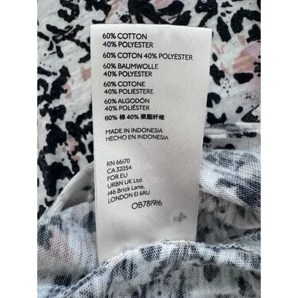 We The Free People Clare Wild Thing Floral Tee Shirt Lightweight L - Picture 6 of 7